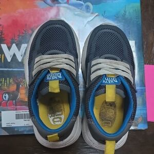 Hey Dude Kids' Charcoal and Sky Blue Sneakers